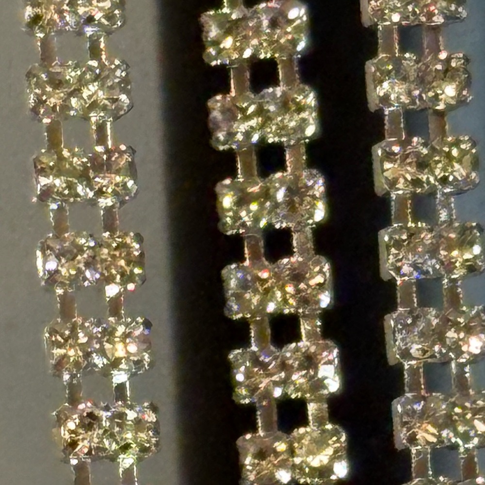 Silver Rhinestone Headpiece - Picture 7 of 11